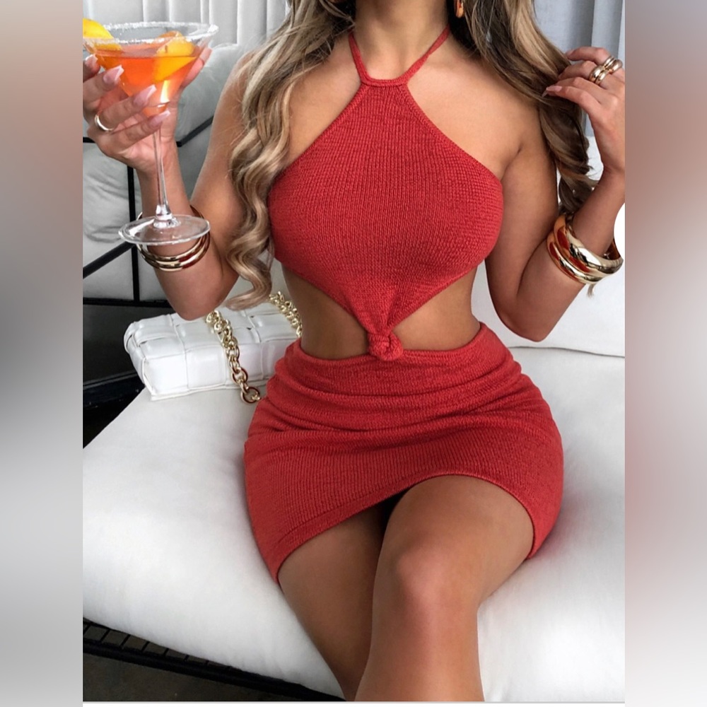 Knit mini dress